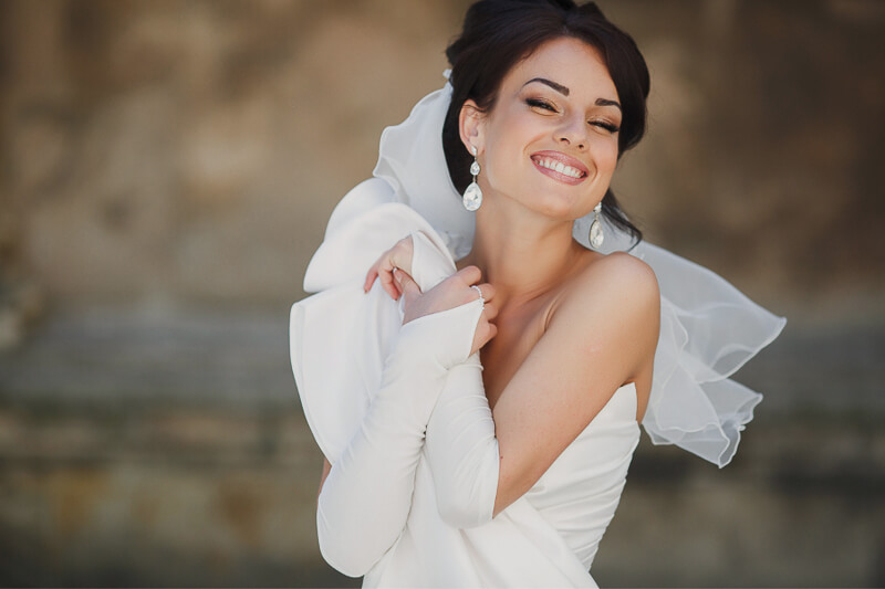 Hochzeitsfotografie einer Braut in Hildesheim