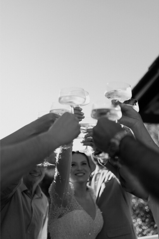 Sektempfang einer Hochzeit in Magdeburg